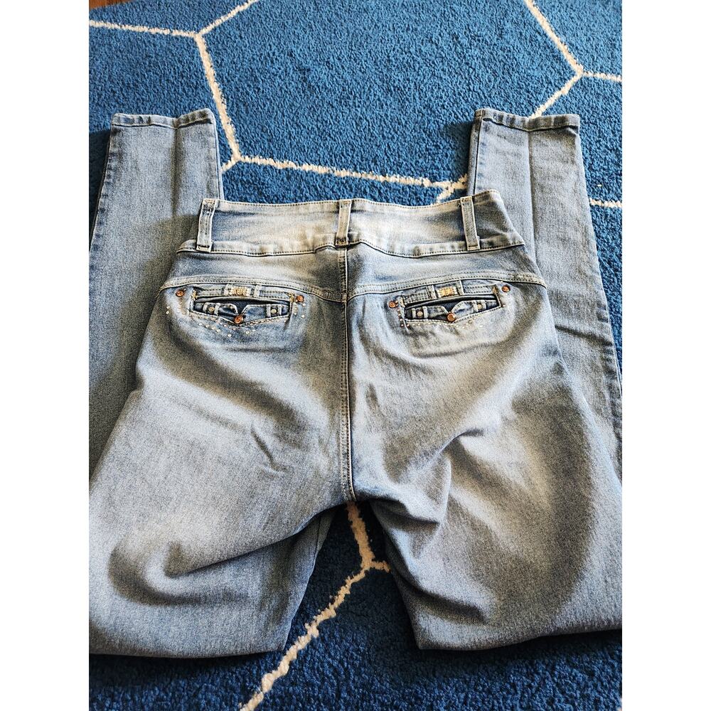 Sexy Womens Light Wash Skinny Jeans 13 - Picture 1 of 10